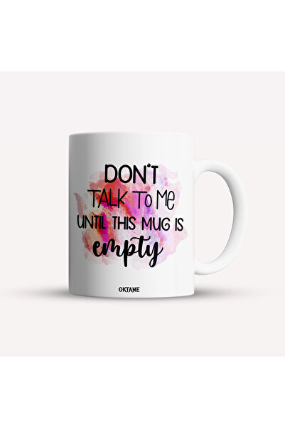 OEM Cană albă personalizată „Nu-mi vorbi până nu e goală”, INOVATIX®. 330 ml