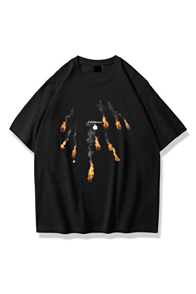 Jose Clothing Tricou imprimat cu mânecă scurtă cu croială supradimensionată