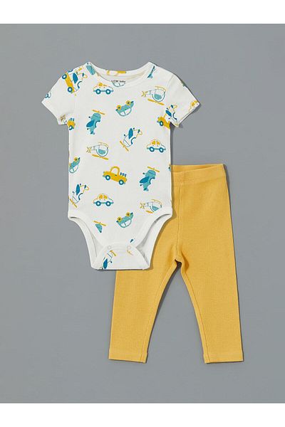 LC Waikiki Lcw Baby Baby Boy T-Shirt and Leggings 2-Pack (S5)
