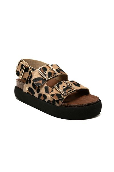 Genuins Women / Girls Slippers Felina g 106330   Genuins Vegan Leopard