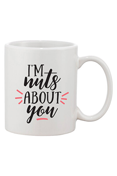 OEM Cană albă personalizată „Sunt înnebunit după tine”, INOVATIX®. 330 ml