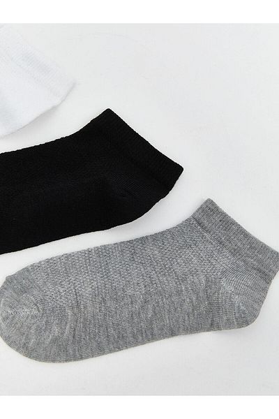 LC Waikiki Lcw Eco Basic Girls' Booties Socks 3-Pack (S5)
