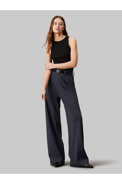 Calvin Klein Calvin Klein Women Black Loose Milano Pants