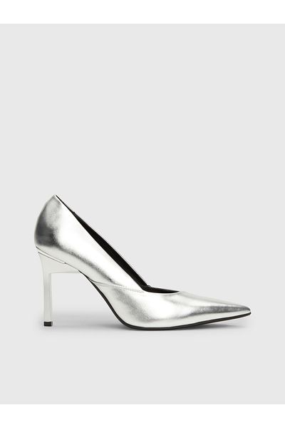 Calvin Klein Calvin Klein Women Silver Geo Stiletto Festive Regular Pumps
