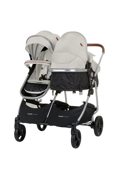 OEM Twin stroller 2 in 1 Chipolino Duo Smart biscuit