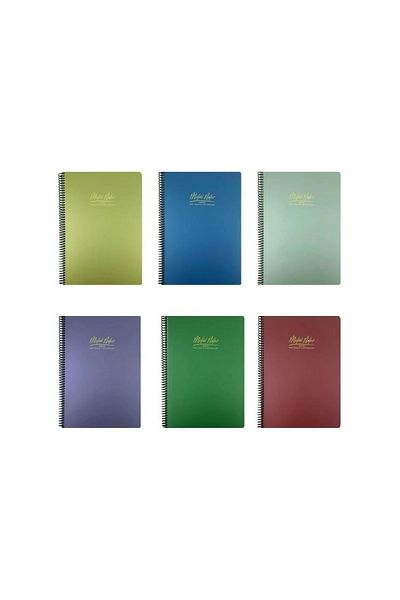 Gıpta Metal Notes Spiral PP Cover 17x24 80ypLined Notebook