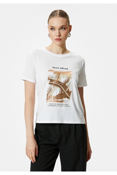 Bengi Clothing تي شيرت مطبوع بأكمام قصيرة وقصة كبيرة الحجم