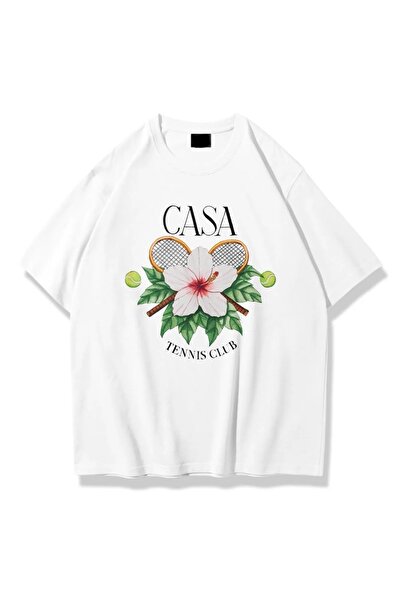 Jose Clothing تي شيرت مطبوع بأكمام قصيرة وقصة كبيرة الحجم