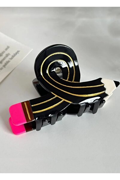 ZD JEWELRY Kadın Kıvrık Kalem Lüks Yaz Trend Mandal Toka