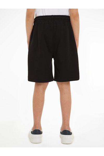 Calvin Klein شورت كالفن كلاين للأولاد باللون الأسود المحبوك بشعار بيكسل