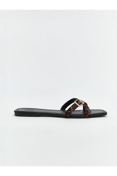 LC Waikiki Γυναικείες παντόφλες με σχέδιο LCW STEPS Leopard (S5)