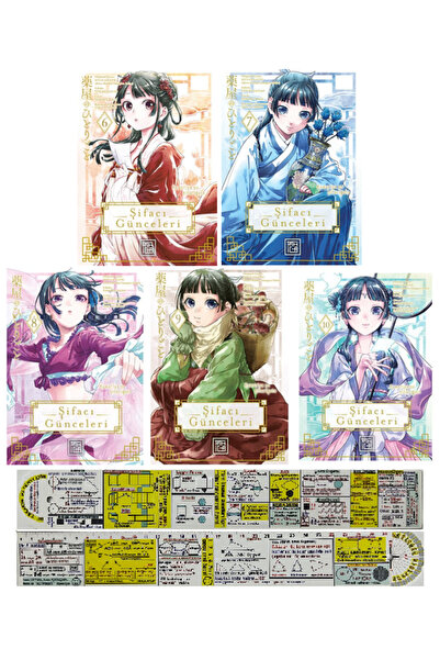 Destek Yayınları Şifacı Günceleri 6-7-8-9-10. Ciltler Manga Seti + Mat. Öğret...