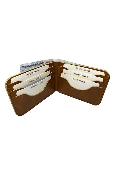 yavuz deri Genuine Leather Sports Wallet