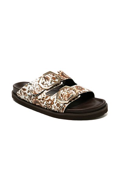 Genuins Women / Girls Slippers Galia g 106359   Genuins Vegan Tile Camel