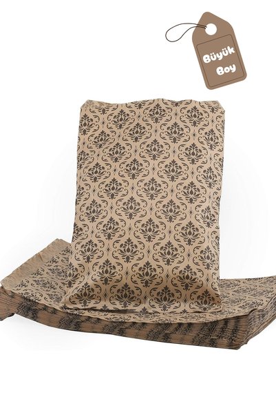 Dekals 20 Adet 30x40 Damask Desenli Kutu ve Ambalaj Hediye Paketi