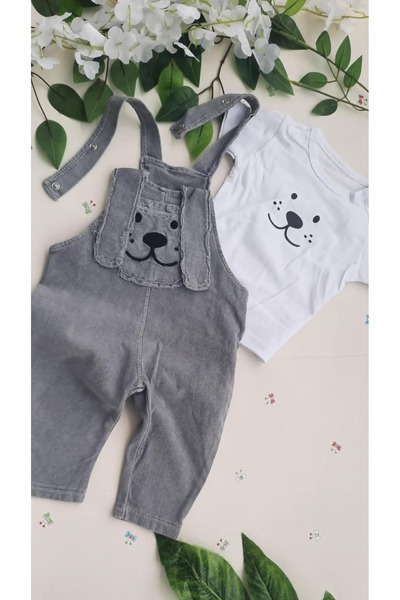 MÇ FAMİLY STORe Baby Girl Baby Kids Jean Salopet 2-Piece Jeans Jumpsuit