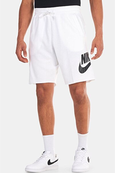 Nike Спортивний одяг Спортивні необхідні речі Французький фліс Alumni Bol Kesim Beyaz Erkek Spor Şort