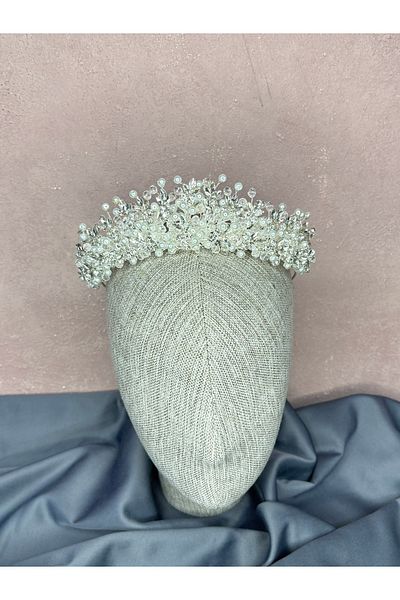 Hayalperest boncuk İlsu Elegant Bead Detailed Henna Night Bridal Crown