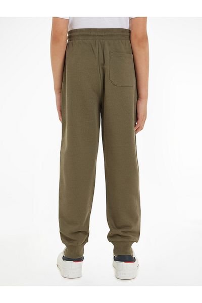 Calvin Klein Kids Green Monogram Logo Sweatpants