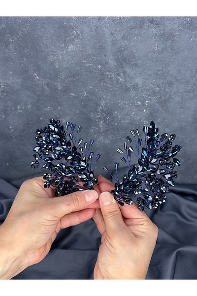 Hayalperest boncuk Selis Double Sided Bridal Henna Crown Hair Accessory