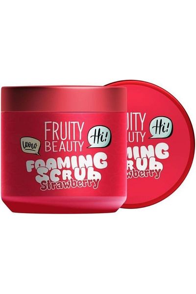BEAUTY LEGEND Fruity beauty Strawberry Moisturizing Healthy Fresh & Damage Skin, Dual Action Foaming Scrub 600ml