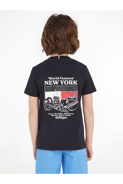 Tommy Hilfiger Boys Blue Short Sleeve T-Shirt