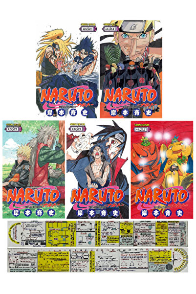 Gerekli Şeyler Yayıncılık Naruto 40-41-42-43-44. Ciltler Manga Seti + Mat. Öğ...
