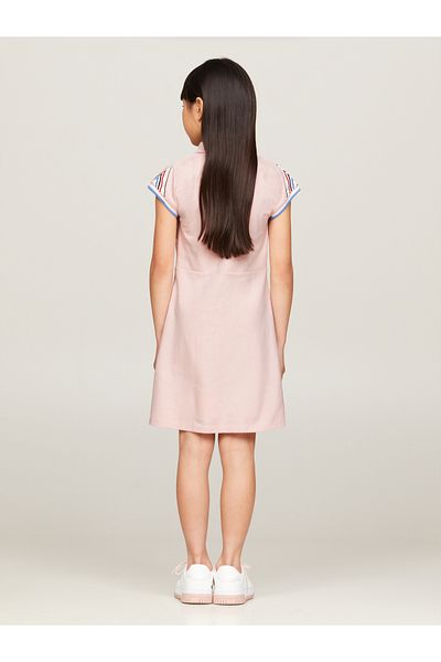 Tommy Hilfiger Women Pink 1985 Collection Short Sleeve Polo Dress
