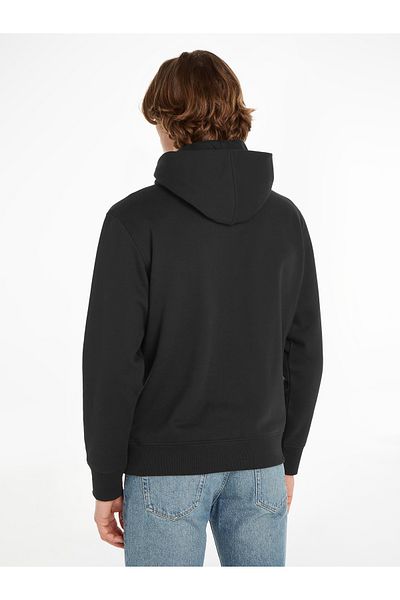 Calvin Klein Men Black Modern Metals Graphic Hoodie