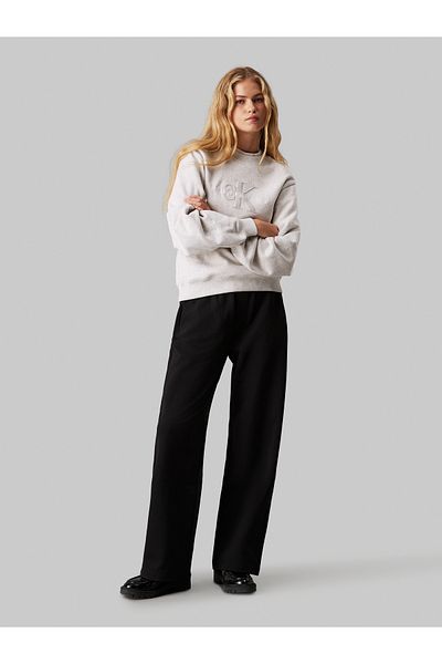Calvin Klein Women Black Textered Hwk Sweatpants