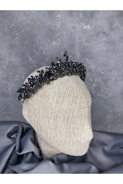 ESPEREST Accesoriu de mireasă cu coroană cu henna brodată cu margele Duru