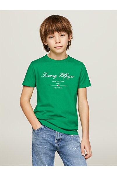 Tommy Hilfiger Tommy Hilfiger Boys Green Short Sleeve T-Shirt
