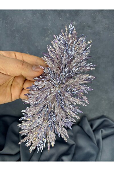 ESPEREST تاج حناء الزفاف الأنيق المطرز بالخرز اللامع من إيفا