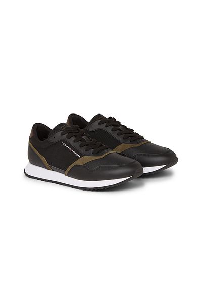 Tommy Hilfiger Tommy Hilfiger Men Black Runner Evo Seasonal Sneakers