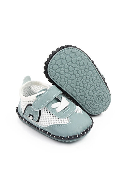 Superbaby Adidasi albi cu bleu