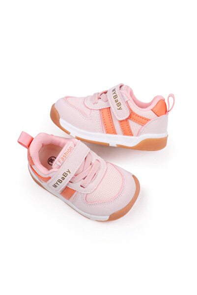 Bebelul Adidasi roz cu insertii portocalii - MyBaby