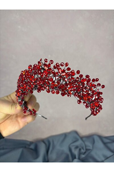 Hayalperest boncuk İlsu Elegant Bead Detailed Henna Night Bridal Crown