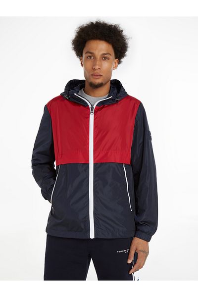 Tommy Hilfiger Men Desert Sky Packable Colourblock Hooded Jacket