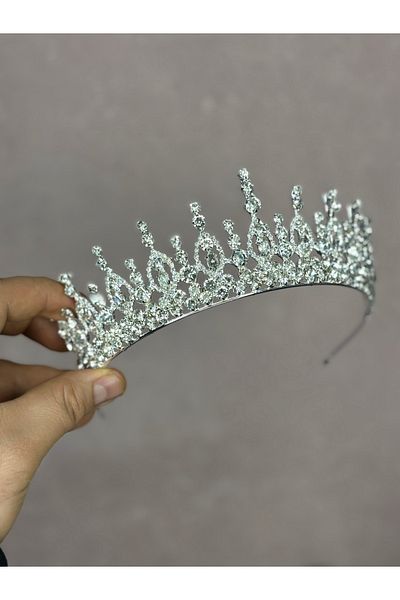 Hayalperest boncuk Liyan Fine Embroidered Bridal Crown Henna Night Accessory