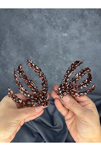 ESPEREST مشط بوجي ودبوس شعر الزفاف مزدوج الجوانب