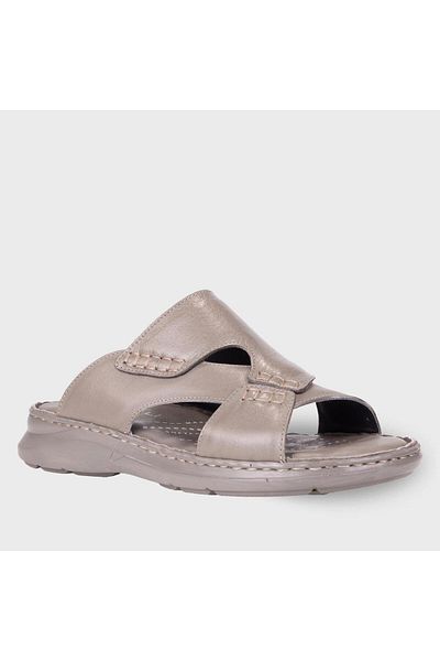Forelli 40501-g Gray Men's Genuine Leather Slippers