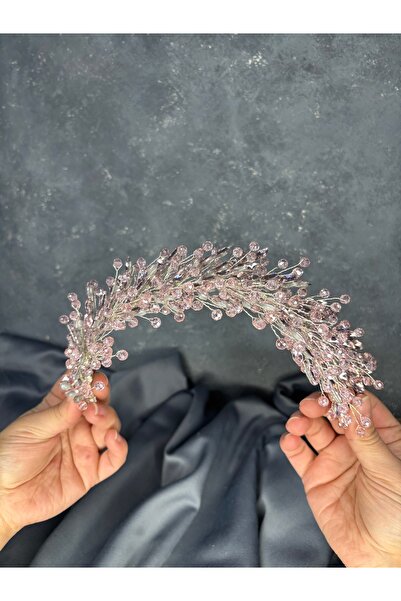 ESPEREST Tiara de mireasă cu mărgele fine Elisa, turban și accesoriu pentru păr