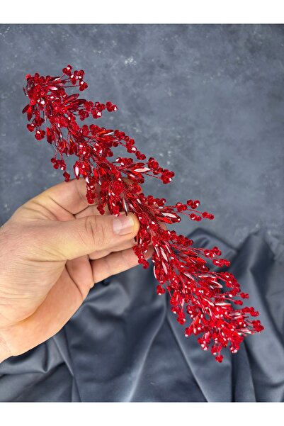 Hayalperest boncuk Hera Crystal Beaded Bridal Henna Crown Hair and Turban Accessory