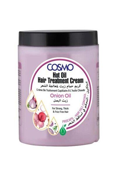 Cosmo حمام كريم لعلاج الشعر بزيت البصل من كوزمو، 1000 مل