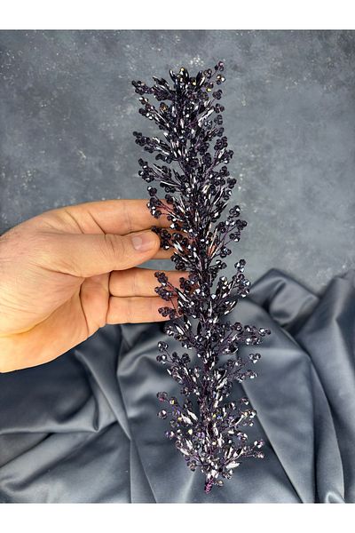 Hayalperest boncuk تاج حناء الزفاف الأنيق المزين بخرز كريستال هيرا