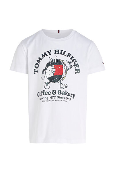 Tommy Hilfiger Girls White Short Sleeve T-Shirt