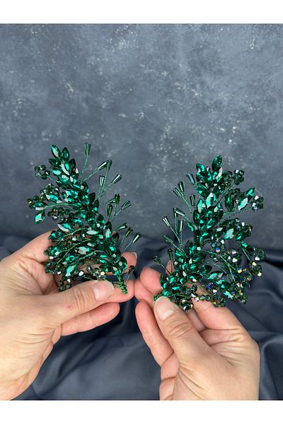 Hayalperest boncuk Selis Double Sided Bridal Henna Crown Hair Accessory