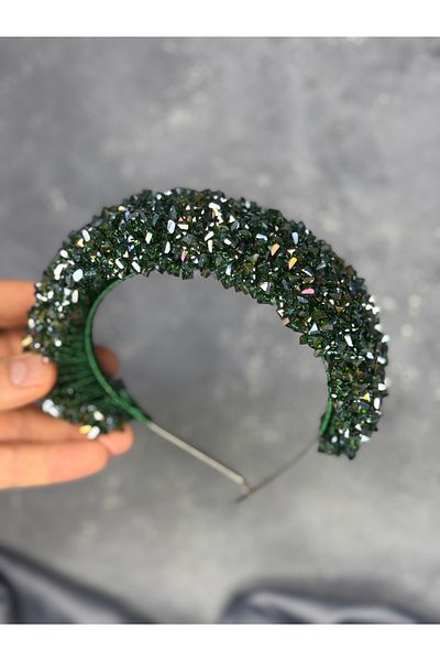 Hayalperest boncuk Asu Intensive Bead Embroidered Bridal Henna Crown