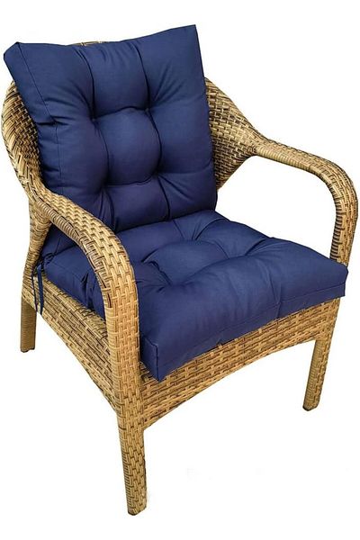 puffiber Pofidik Backrest Balcony Chair Cushion with Special Stitched Laces 43X88 cm