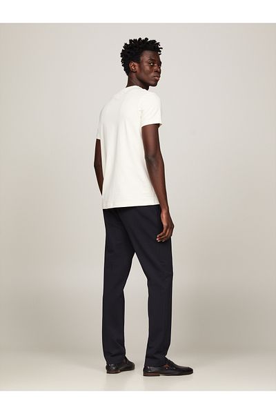 Tommy Hilfiger Tommy Hilfiger Men Beige Stretch Slim Fit T-Shirt